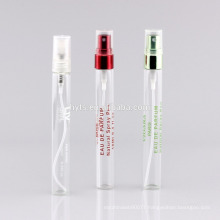 Tubular perfume glass tube spray bottle